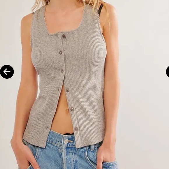 Free People Tops - Free people Most Wanted Tank - grey